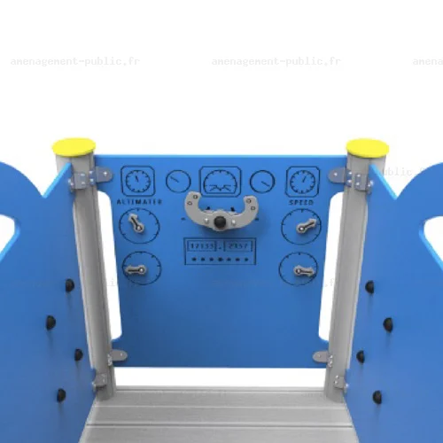 Combinaison pour aire de jeux extérieurs avion