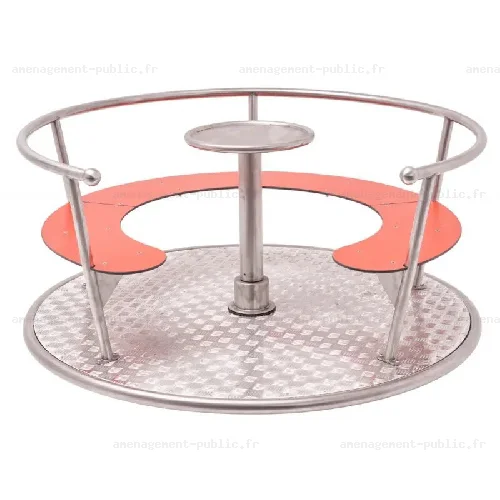 Carrousel inox avec sièges