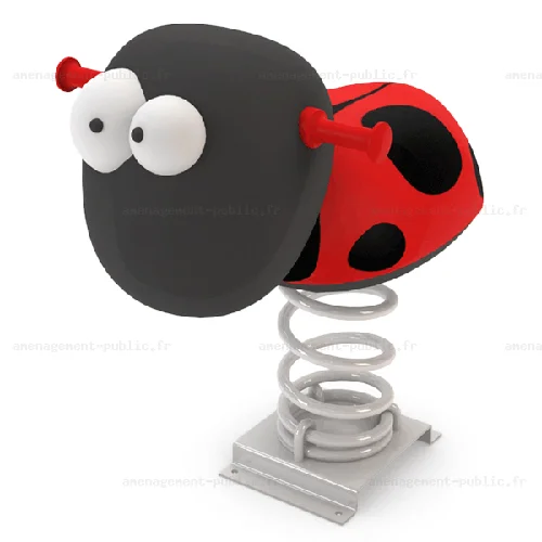 Jeu sur ressort Coccinelle