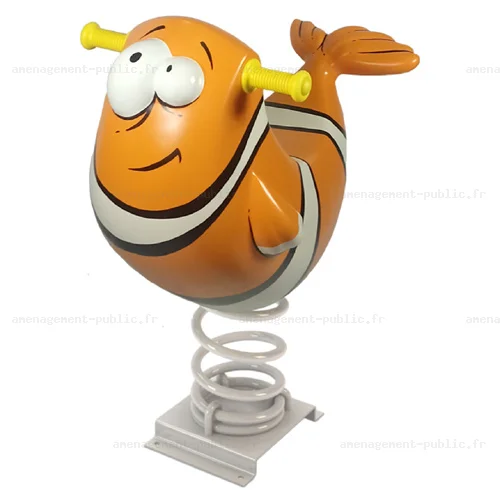 Jeu sur ressort Poisson Clown