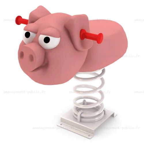 Jeu sur ressort Cochon