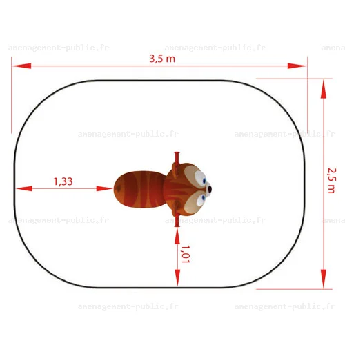 Jeu sur ressort pour aires de jeux