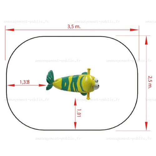 Jeu sur ressort pour aires de jeux