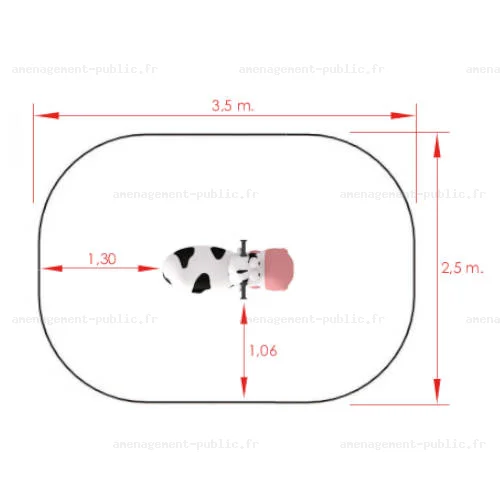 Jeu sur ressort pour aires de jeux
