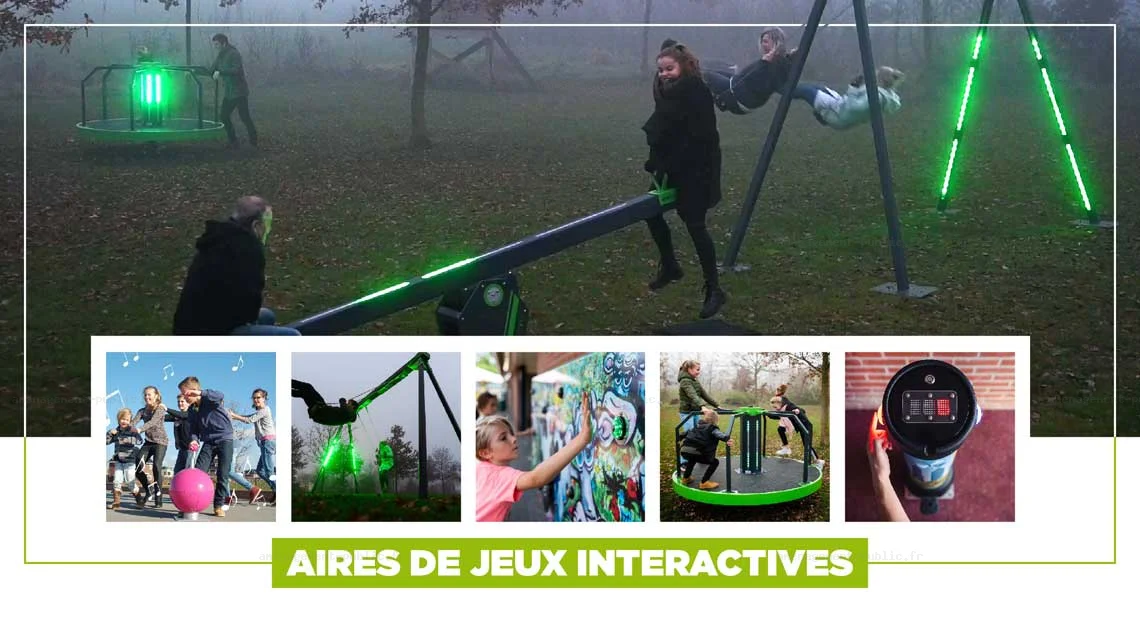 Aires de jeux interactives à énergie cinétique