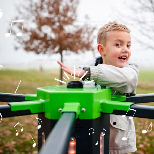 Carrousel à LED interactif pour aires de jeux