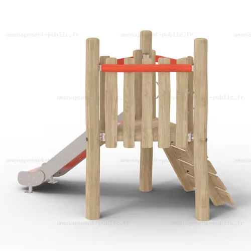 Structure de jeux extérieurs en bois de robinier