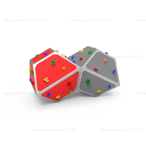 Structure d'escalade bbox2 pour aménagements ludiques et sportifs