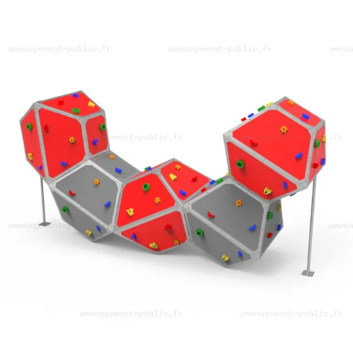 Structure d'escalade Bbox5 pour aménagements ludiques et sportifs