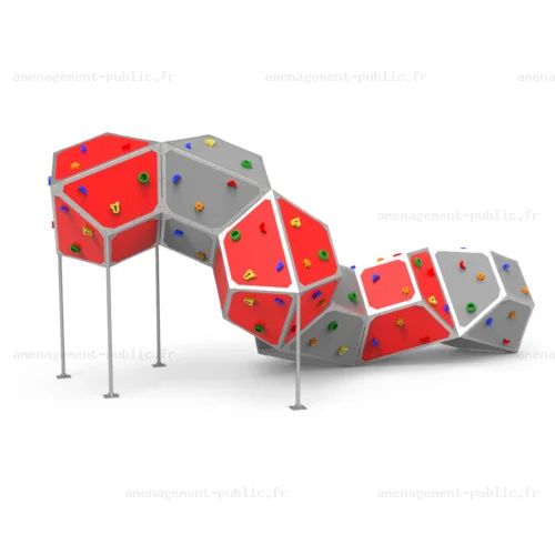 Structure d'escalade Bbox6 pour aménagements ludiques et sportifs