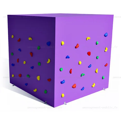 Cube d'escalade géant