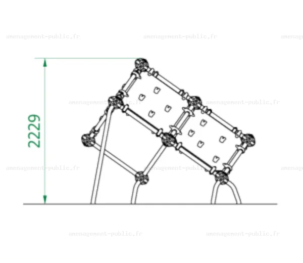 Structure de jeu en plein air Cube Box 2