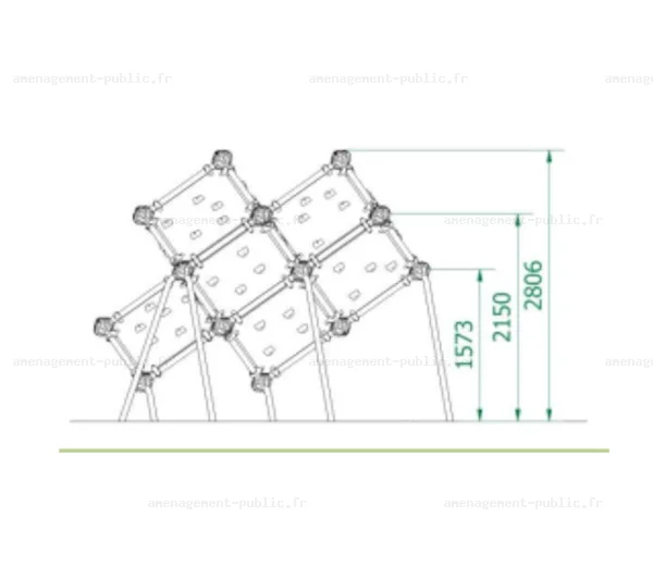 Structure de jeu en plein air Cube Box 3