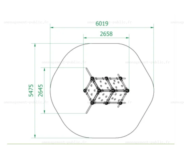 Structure de jeu en plein air Cube Box 2