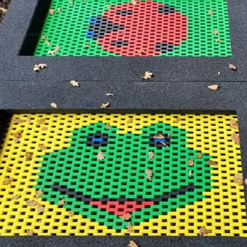 Parcours de trampoline park à enterrer Triangle TG4