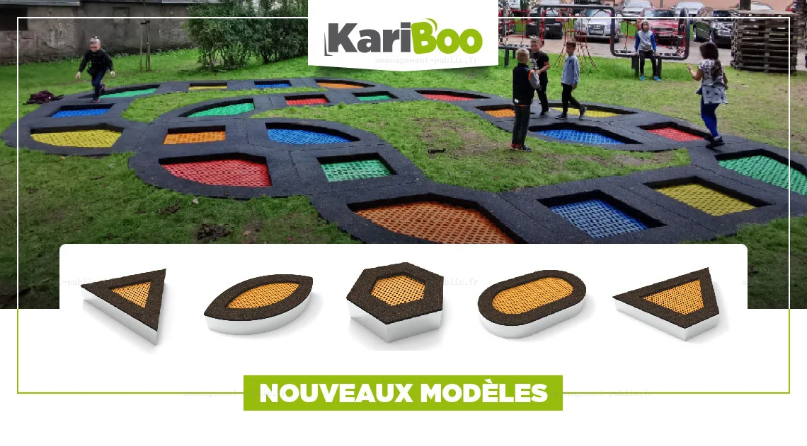 Nouveaux trampolines Kariboo pour les aires de jeux