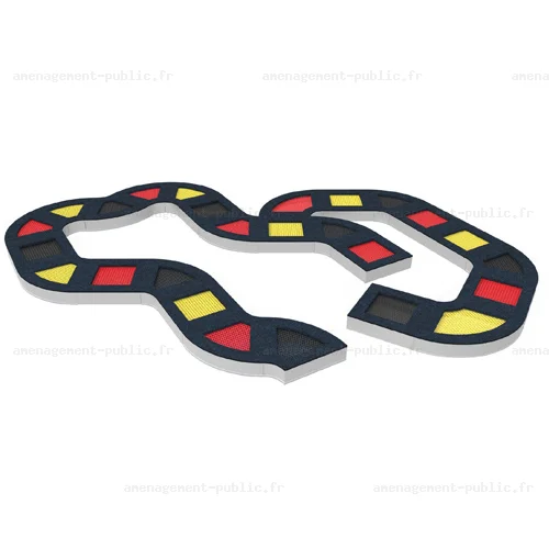 Parcours de trampolines Serpent