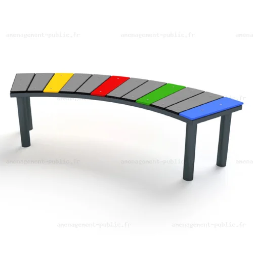 Banc courbé pour enfant Corolle