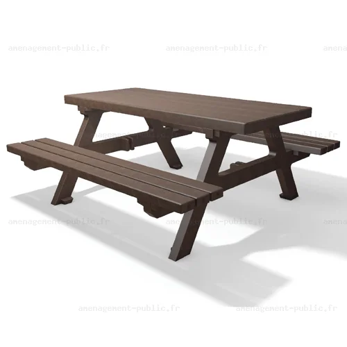 Table de pique-nique Cebada plastique recyclé