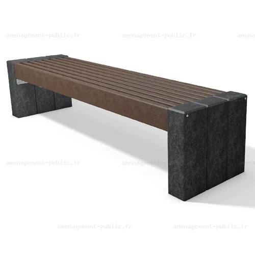 Banc Soho plastique recyclé