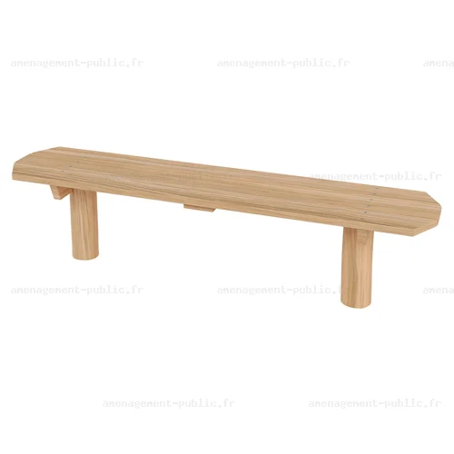 Banc extérieur en bois de robinier