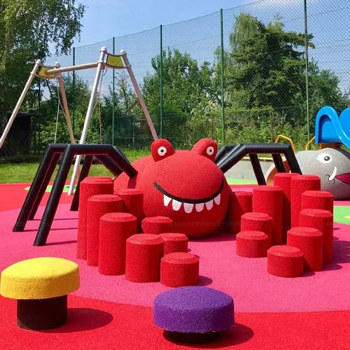 Module 3D Crabe en caoutchouc EPDM pour aire de jeux