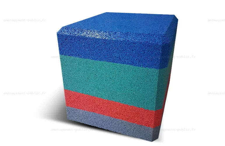 Module EPDM pour aire de jeux en forme de cube
