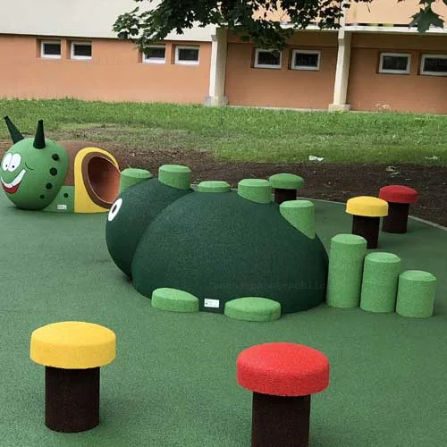 Reptile en caoutchouc EPDM pour aire de jeux