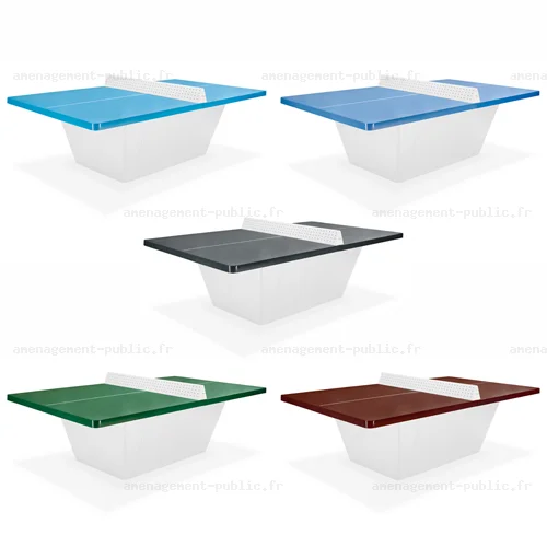 Table de ping-pong personnalisable pour aménagement public extérieur