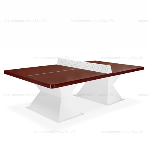 Table de ping-pong fixe en composite pour aménagement extérieur