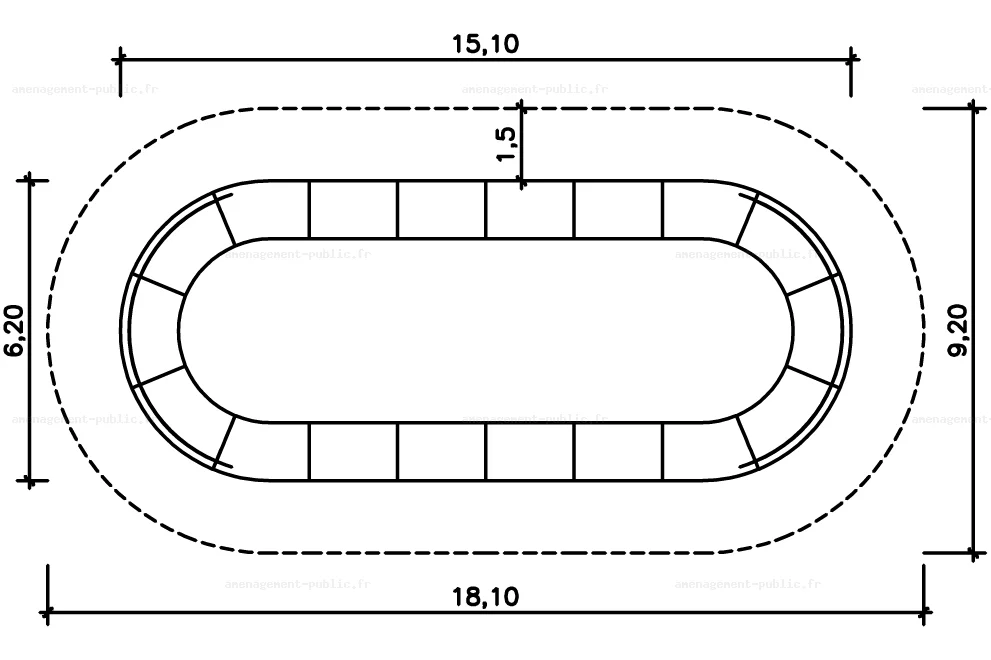 Aménagement d'un circuit PumpTrack en béton