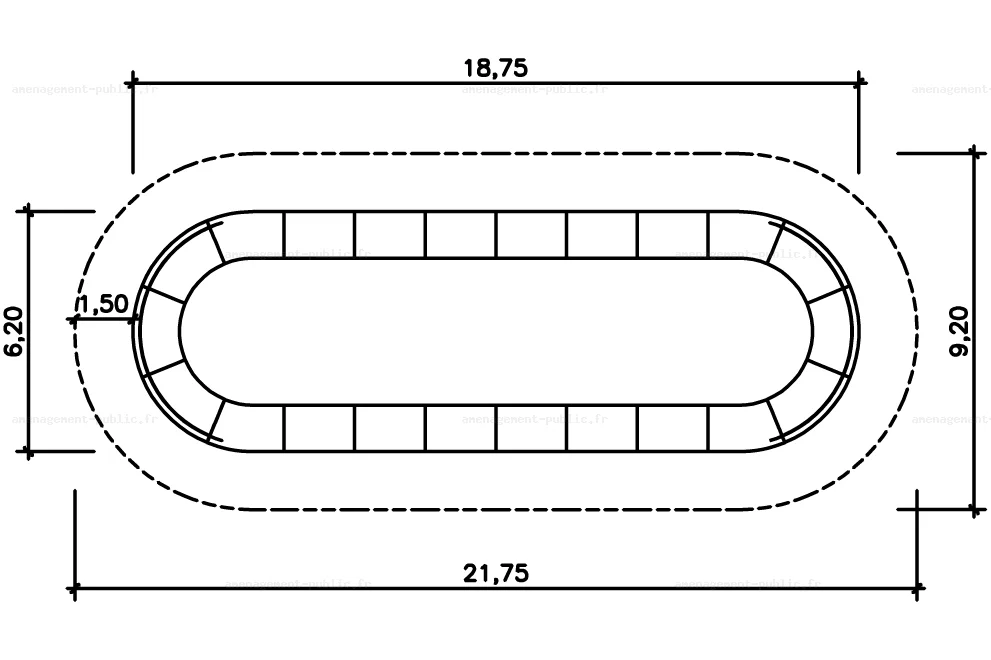 Aménagement d'un circuit pumptrack modulaire en béton