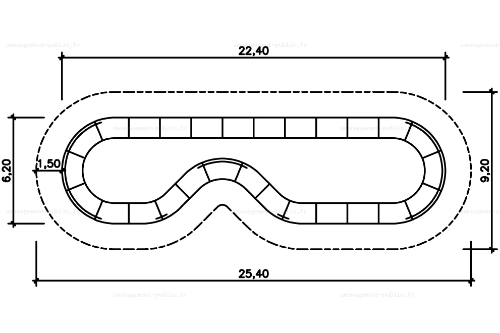 Aménagement d'un circuit Pumptrack en béton