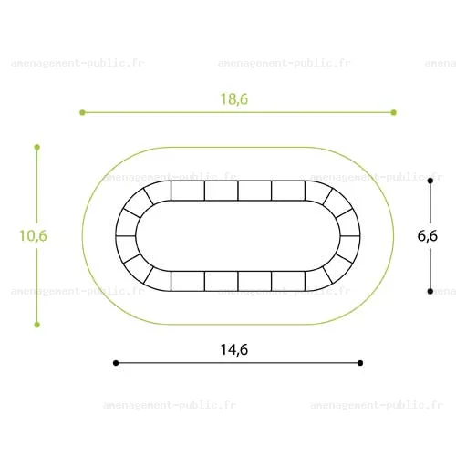 Piste de pumptrack en polyester renforcé