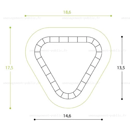 Aménagement circuit pumptrack en polyester