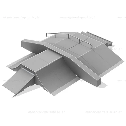 Rampe Mur pour création de skatepark en béton