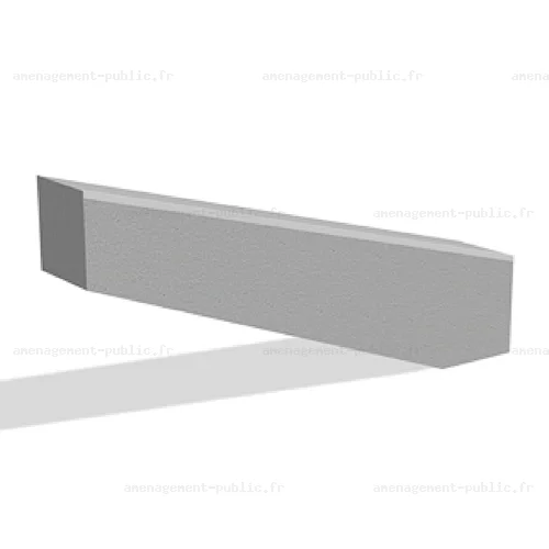 Module Grind Box Inclinée pour création de skatepark en béton
