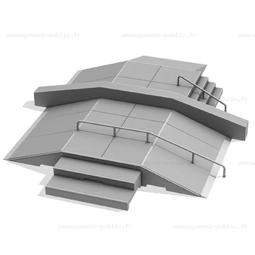 Module Box pour création de skatepark en béton