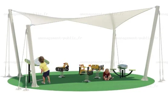 Voile d'ombrage de 5 x 5 m